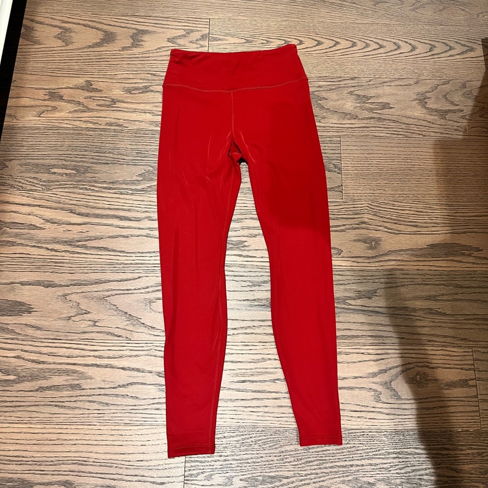 H&M Red High-Waist Kids Leggings